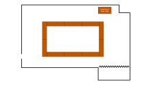 room schematic in square shape