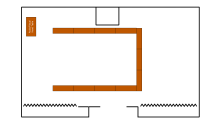 room schematic in "U" shape