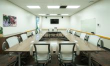 Conference room with 14 seats in a square