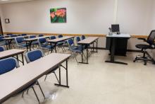 classroom set up