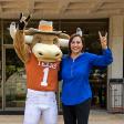 Elisabel B Mannan with Hook 'Em