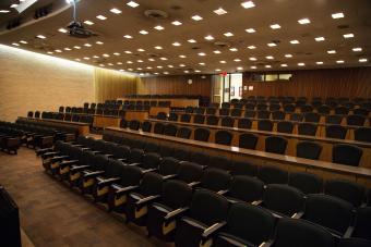 Medium size auditorium seating.